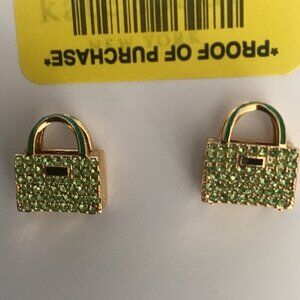 Kate Spade New Lime Purse Earrings